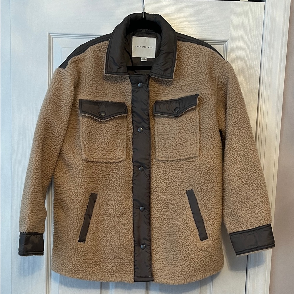 American Eagle Outfitters Sherpa Shirt Jacket